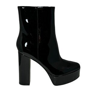 Marc Fisher Caled 2 Platform High Heel Platform Booties Black Size 9.5 M NEW